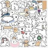 Haorange ラインパピー 可愛いステッカー、防水、おしゃれ、漫画、子供、手帳、スーツケース、ギター、車、バイク、自転車用 180枚セット