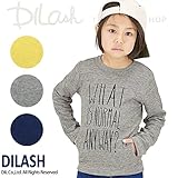 (ディラッシュ) DILASH長袖プリントＴシャツ/春 ロンＴ 80 グレー