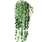 xiaokesong ブドウの葉 人工 藤 観葉植物 壁掛 インテリア アンティーク フェイクグリーン