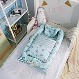 寝ござ付き ベビーベッド 添い寝ベッド ベッドインベッド ベッドガード 枕付き おむつ換え 持ち運びに便利 通気性 赤ちゃん 洗濯可