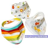 ベビー 三角 バンダナ スタイ よだれかけ 綿100％ (3枚組セット) 18 C6