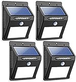 URPOWER 8 LED Wireless Waterproof Motion Sensor Outdoor Solar Light (4-Pack) [並行輸入品]