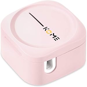 UV-C 歯ブラシ除菌器 CUBOR1 紫外線LED 99.9%除菌率 IPX4防水 小型 軽量 壁掛け・携行両用 歯ブラシ除菌キャップ (ピンク)