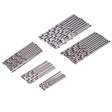 ドリル セット ツイストドリル 高速度鋼工具 掘削工具 DIY チタンコーティング 時計/ジュエリー加工/模型製作/スマホ/携帯/電子製品修理用 精密加工用 ツール HSSビット ミニ ストレートシャ