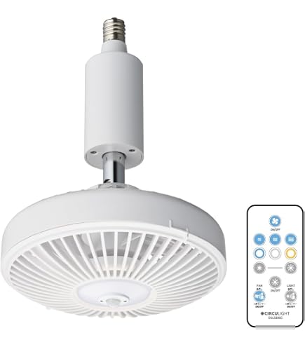 Amazon | 大光電機(DAIKO)LEDシーリングファン LED電球4.2W(E17)×3灯