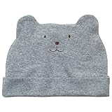 《秋冬春対応》(日本製) Pample Mousse(パンプルムース) フライスくま耳帽子 M(42cm~46cm)/GY NO.DP-73518