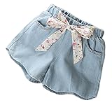 (チェリーレッド) CherryRed 子供 女の子 男の子 子供 ショートパンツ ハーフパンツ 夏物 デニム160 ライトブルー