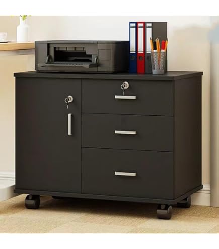 Amazon.co.jp: KASABULAC キャビネット オフィスキャビネット 組立て