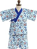 ドラえもん 80-95cm 男の子 なりきり甚平 上下セット【td9879】 95cm ブルー