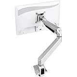 サンワダイレクト モニターアーム ガス式 32インチ対応 耐荷重2～10kg クランプ式 シングル 3関節 100-LA018