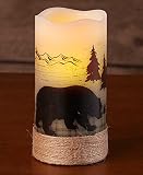 LED Wildernessシルエットcandles- Bear