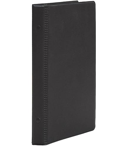 Amazon | コレクト リングバインダー 本革調 A5-L KOVA A5 20穴 黒 F