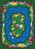 Joy Carpets Kid Essentials Early Childhood Puddleducks Rug Multicolored 5'4 x 7'8 [並行輸入品]