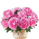 花柄牡丹人工メンテナンスフリーフラワーBush – 3のセット 29840 DPNK