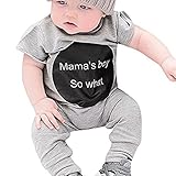 Domybestベビー服　男の子　ロンパース　カバーオール　 ボディスーツ　オーバーオール　ジャンプスーツ　半袖　英字プリント　春　夏　秋　幼児 赤ちゃん　普段着　ルームウェア　お出かけ　旅行　ビーチ