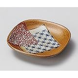 山下工芸 (Yamasita craft) 地紋唐草四角姫小皿 250-7-696