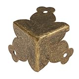 12枚入り 三辺のコーナープロテクター コーナー金具 DIY/かばんのコーナー保護 パーツ材料 金具/手作り 装飾 M