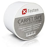XFasten屋内カーペット用両面テープ 2インチx30ヤード 3"x20Yd ホワイト CT320