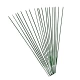 ROSENICE 花の茎50pcsワイヤークラフトの花DIY手作りの花の配列2 * 400MMの直径（緑）