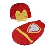 PANCY ベビー服 ベビー用 コスチューム 寝相アート 新生児 着ぐるみ 2点セット 出産祝い プレゼント アイアンマン