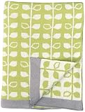DARZZI Baby Leaf Baby Blanket, Green/Natural, 35x45 by DARZZI