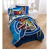 Marvel Comics Avengers Assemble Twin Bed Sheet Set [並行輸入品]