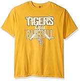 NCAA LSU Tigers Baseball Bats半袖快適カラーTシャツ、Xラージ、シトラス