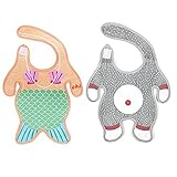 Famhome Unisex Baby Toddler Cute Mermaid Bandana Drool Bibs SuperBib Organic Cotton Comfortable Soft