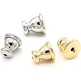 [ジュエリーショップエム] 日本製 取れにくい 落ちない ピアス キャッチ セット 金属アレルギー対応 ca0001 ゴールド シルバー 2ペア 4個