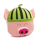 GAIN-DIRECT 車載 車内 車 用 クッション 兼 ブランケット ぬいぐるみ タイプ たためる ひざ掛け かわいい カーグッズ 冷房 冷え性 子供 保温 カワイイ キッズ 抱き枕 あにまる ど