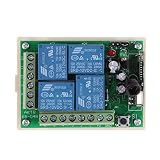 Prettygood7 コントロール スイッチ DC 12V 4CH 315MHz クロスタイプ 学習 コード リモート