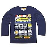 キッズ トレーナー プラレール PLARAIL タカラトミー新幹線 ドクターイエロー 500系 700系 fo-pl-trnr2◇ 90cm ネイビー