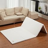 [benevono] Premuim Quad-Fold Eco-Friendly Kids Play Mat #Ivory - 2 Size (Small) by benevono