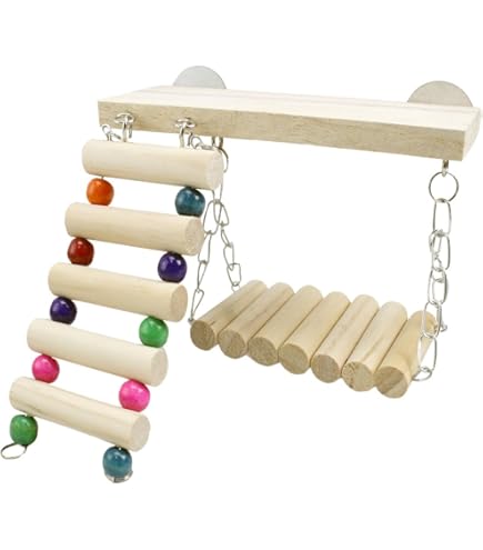 Amazon | 3点セット 鳥 はしご ブランコ 止まり木 インコ 遊び場 鳥の