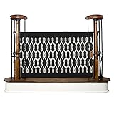 The Stair Barrier - Indoor-Outdoor Banister-to-Banister Baby/Pet Gate - Onyx by The Stair Barrier