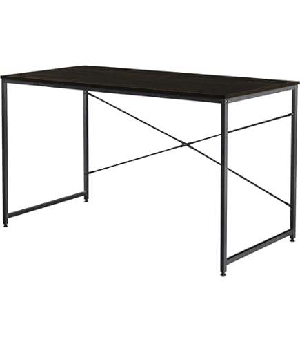 Amazon | パソコンデスク 幅120×奥行60cm モニターアーム対応 机 PC