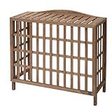 Rocking Table(ロッキングテーブル) 天然木エアコン室外機カバー ダークブラウン WDC-0004-DBR