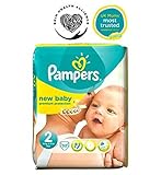 パンパース新しい赤ちゃんのおむつサイズ2キャリーパック - 32おむつ (Pampers) (x6) - Pampers New Baby Nappies Size 2 Carry Pack - 32