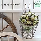 シャビー感がたまらない♪ワイヤーポットカバー L(4号鉢サイズ) 62629