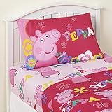 Twin Sheet Sets For Girls 3 Piece Kids Peppa Pig Microfiber Bedding Set Flat Sheet Fitted Sheet Stan