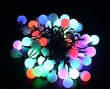 50 LED 16.5ft/5M USBは新年の屋内装飾と結婚する園遊会のクリスマスのための球の妖精ライト地球のひもライトに動力を与えた (カラー)