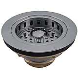 Keeney k5445キャスト真鍮ドロップPost Sink Strainerバスケット、ポリッシュクローム