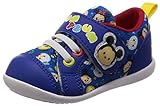 [ディズニー] ベビーシューズ ミッキー ミニー 靴 キャラクター 通園 運動会 ゆったり DN B1201 ブルー 14.5 cm 2E