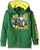 John Deere Little Boys Tractor Burst Fleece Zip Hoodie Green 7 [並行輸入品]