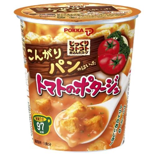 ポッカ じっくりコトコト煮込んだスープ こんがりパンのはいったトマトのポタージュ