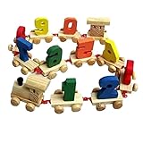 Happy Cherry　子供　玩具　積み木　木のおもちゃ　数字　汽車　お子様の知育玩具