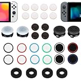 ZHI-NYLLDJS switch適用 フリーク スティックカバー ジョイコン スティックカバー アナログスティックカバー switch/有機EL/lite 対応 スティックカバー アシストリング 収納ケース付き ホワイトセット