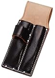 コヅチ(KOZUCHI) 黒床皮ノミ・ゲンノーケース2丁入 1寸、1寸4分 厚用 SC-15