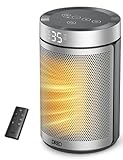 DREO セラミックヒーター 小型 足元 電気ファンヒーター 2025冬新型 ECO恒温モード 節電40% 1200W 転倒オフ 過熱保護