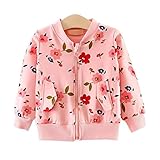 Burning Go カーディガン ジャケット花柄 子供服 ベビー 女の子 春秋 出産祝い 紫外線 空調 防寒対策